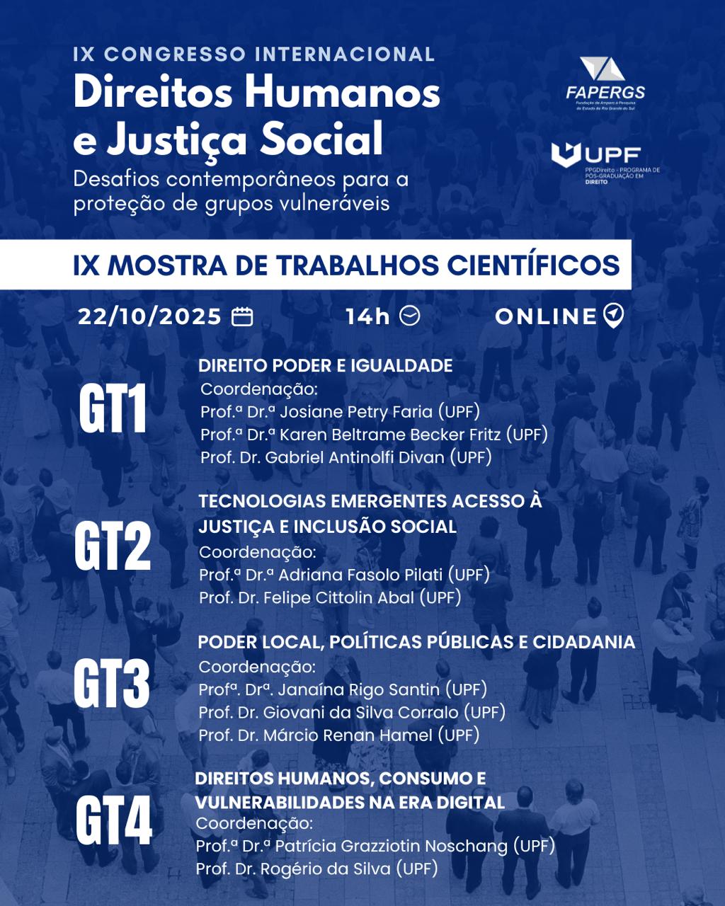 IX Mostra de Trabalhos Científicos
